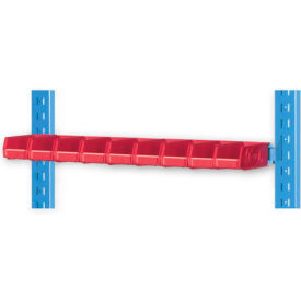 Vertical Hanger Bar For Portable Bin Cart, 36"W x 8"D, Blue