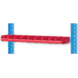 Vertical Hanger Bar For Portable Bin Cart, 36"W x 8"D, Putty