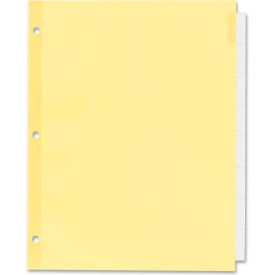 Office Essentials Economy Insertable Tab Divider, 8.5"x11", 8 Tabs, Buff/Clear