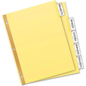 Worksaver Insertable Divider Value Pack, Print-on, 5 Tabs, 24 Sets, Buff