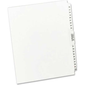 Premium Legal Exhibit Divider, Printed 76 to 100, 8.5"x11", 26 Tabs, White/White