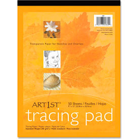 Art1st Parchment Tracing Paper, 9 x 12, White, 50 Sheets