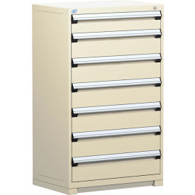 Heavy Duty Modular Drawer Cabinet 7 Drawer Full Height 36"W - Beige