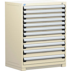 Heavy Duty Modular Drawer Cabinet 11 Drawer Counter High 36"W - Beige