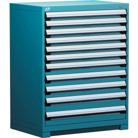 Heavy Duty Modular Drawer Cabinet 11 Drawer Counter High 36"W - Everest Blue