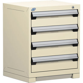 Heavy Duty Modular Drawer Cabinet 4 Drawer Bench High 24"W - Beige