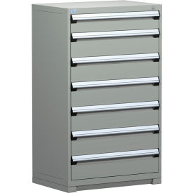 Heavy Duty Modular Drawer Cabinet 7 Drawer Full Height 36"W - Light Gray