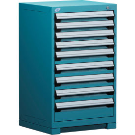 Heavy Duty Modular Drawer Cabinet 9 Drawer Counter High 24"W - Everest Blue