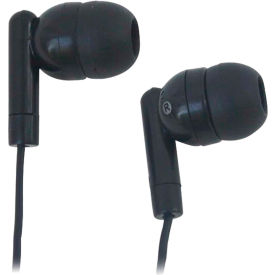 Silicone Ear Bud Headphones, Black