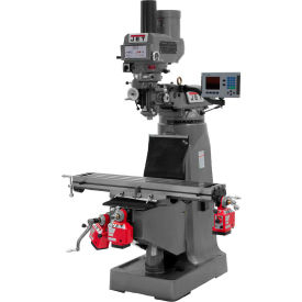Mill With 3-Axis DRO (Knee) With X, Y and Z-Axis Powerfeeds and Power Draw Bar