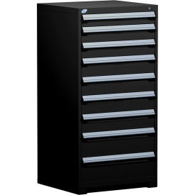R5ADG-5805KD-091 Heavy Duty Modular Cabinet, 9 Drawers, Black