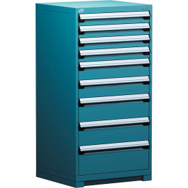 R5ADG-5809KD-051 Heavy Duty Modular Cabinet, 9 Drawers, Everest Blue