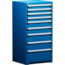 Heavy Duty Modular Cabinet, 9 Drawers, Avalanche Blue