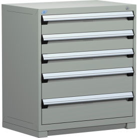 R5AEE-3805KD-071 Heavy Duty Modular Cabinet, 5 Drawers, Light Gray