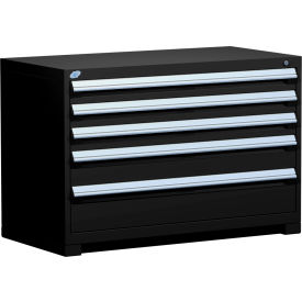 Heavy Duty Modular Drawer Cabinet 5 Drawer Bench High 48"W - Black
