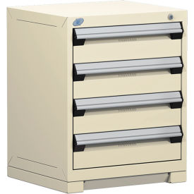 Heavy Duty Modular Cabinet, 4 Drawers, 24"W x 27"D x 30"H, Beige