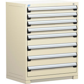 Heavy Duty Modular Drawer Cabinet 8 Drawer Counter High 36"W - Beige