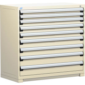 Heavy Duty Modular Drawer Cabinet 9 Drawer Counter High 48"W - Beige