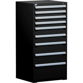 Heavy Duty Modular Cabinet, 9 Drawers, Black