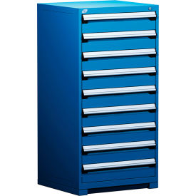 Heavy Duty Modular Cabinet, 9 Drawers, Avalanche Blue
