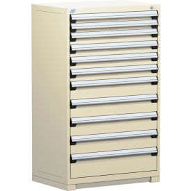 Heavy Duty Modular Drawer Cabinet 11 Drawer Full Height 36"W - Beige