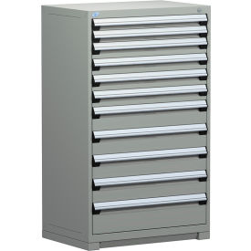 Heavy Duty Modular Drawer Cabinet 11 Drawer Full Height 36"W - Light Gray