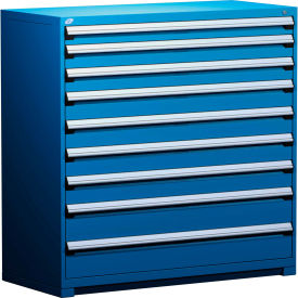 Heavy Duty Modular Drawer Cabinet 9 Drawer Full Height 60"W - Avalanche Blue