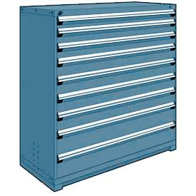 Heavy Duty Modular Drawer Cabinet 9 Drawer Full Height 60"W - Everest Blue