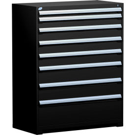 Heavy Duty Modular Drawer Cabinet 8 Drawer Full Height 48"W - Black