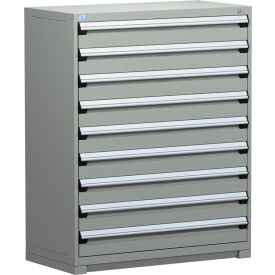 Heavy Duty Modular Drawer Cabinet 9 Drawer Full Height 48"W - Light Gray