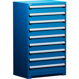 Heavy Duty Modular Drawer Cabinet 9 Drawer Full Height 36"W - Avalanche Blue