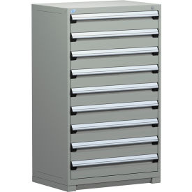 Heavy Duty Modular Drawer Cabinet 9 Drawer Full Height 36"W - Light Gray