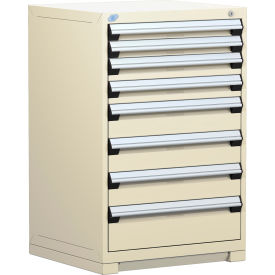 Heavy Duty Modular Cabinet, 8 Drawers, Beige