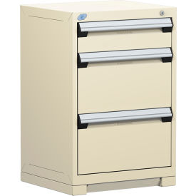 Heavy Duty Modular Drawer Cabinet 3 Drawer Counter High 24"W - Beige