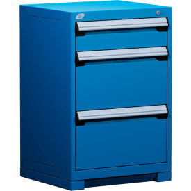Heavy Duty Modular Drawer Cabinet 3 Drawer Counter High 24"W - Avalanche Blue