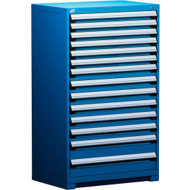 Heavy Duty Modular Drawer Cabinet 14 Drawer Full Height 36"W - Avalanche Blue