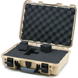 910 Case w/Foam, 14.3"L x 11.11"W x 4.7"H, Tan