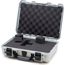 910 Case w/Foam, 14.3"L x 11.11"W x 4.7"H, Silver