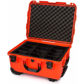 950 Case w/Padded Divider, 22.8"L x 18.3"W x 11.7"H, Orange