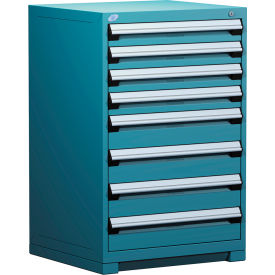 Heavy Duty Modular Cabinet, 8 Drawers, Everest Blue