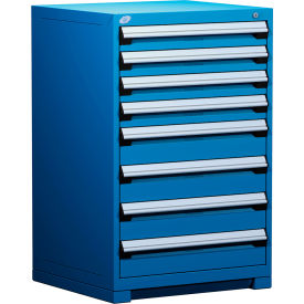 Heavy Duty Modular Cabinet, 8 Drawers, Avalanche Blue