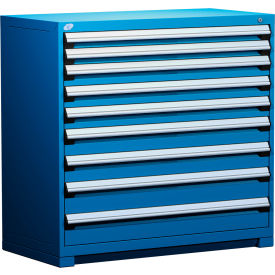 Heavy Duty Modular Drawer Cabinet 9 Drawer Counter High 48"W - Avalanche Blue