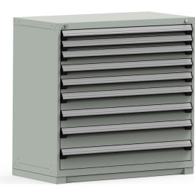 Heavy Duty Modular Drawer Cabinet 9 Drawer Counter High 48"W - Light Gray