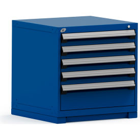 Heavy Duty Modular Cabinet, 5 Drawers, Avalanche Blue