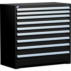 Heavy Duty Modular Drawer Cabinet 9 Drawer Counter High 48"W - Black