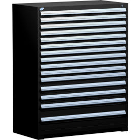 Heavy Duty Modular Drawer Cabinet 15 Drawer Full Height 48"W - Black