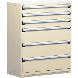 Heavy Duty Modular Drawer Cabinet 6 Drawer Full Height 48"W - Beige