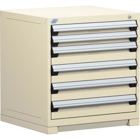 Heavy Duty Modular Drawer Cabinet 6 Drawer Bench High 30"W - Beige
