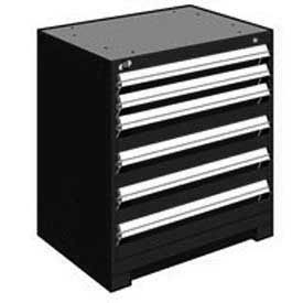 Heavy Duty Modular Drawer Cabinet 6 Drawer Bench High 30"W - Black