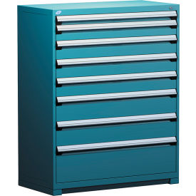 Heavy Duty Modular Drawer Cabinet 8 Drawer Full Height 48"W - Everest Blue